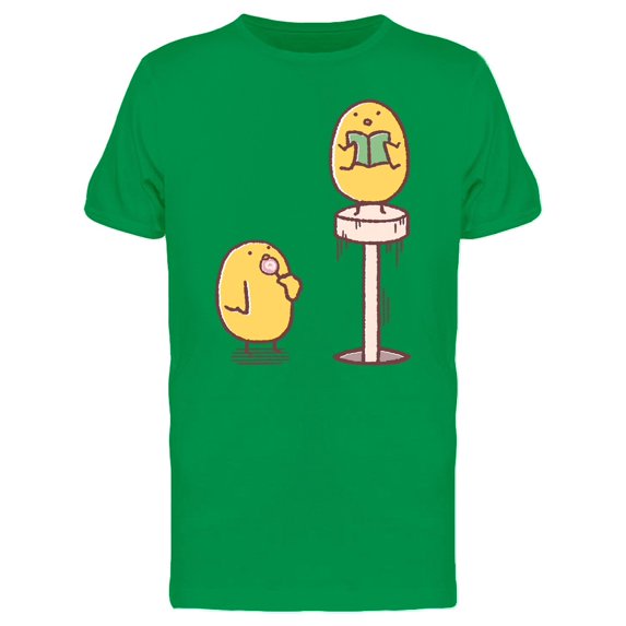 Cute Chicken Lollipop And Book Tee Men's -Image by Shutterstock