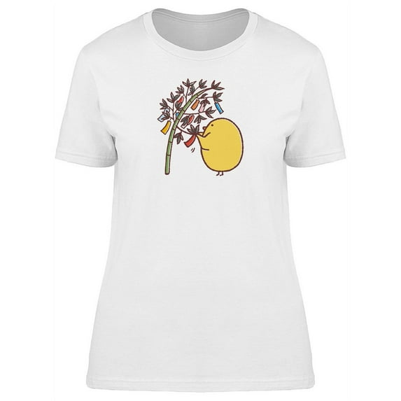 Cute Chicken On Star Festival T-Shirt Women -Image by Shutterstock, Female Small