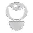 thumbnail image 1 of Cute Chicken Pot Holder Sewing Ruler Template for DIY Crafts and Patterns, 1 of 7