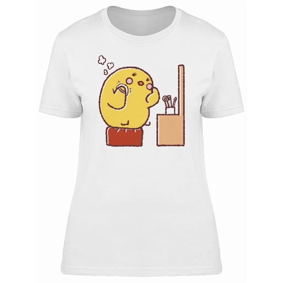 Cute Chicken With Make Up Tee Women's -Image by Shutterstock