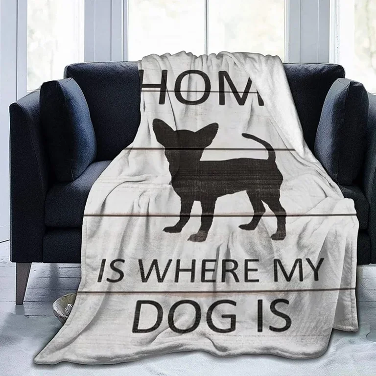 Cute Chihuahua Dog Blanket Bedspread for Bedroom Bedding Decor Multiple Sizes Fluffy Plush Soft Sofa Bed Throw Blanket Walmart