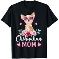 thumbnail image 1 of Cute Chihuahua Mom Sunglasses Flower For Chihuahua Owner T-Shirt, 1 of 4