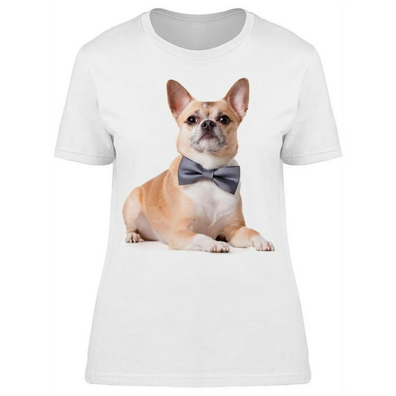 Cute Chihuahua With A Bow Tie T-Shirt Women -Image by Shutterstock, Female Small