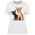thumbnail image 1 of Cute Chihuahuas Looking Away T-Shirt Women -Image by Shutterstock, Female Small, 1 of 2