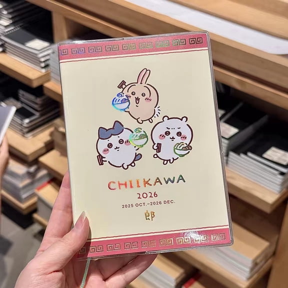 Cute Chiikawa Cartoon Monthly Plan Recording Notebook Daily Schedule Notepad Birthday Gift