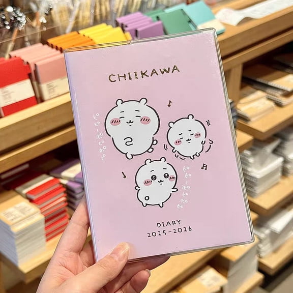 Cute Chiikawa Cartoon Monthly Plan Recording Notebook Daily Schedule Notepad Birthday Gift