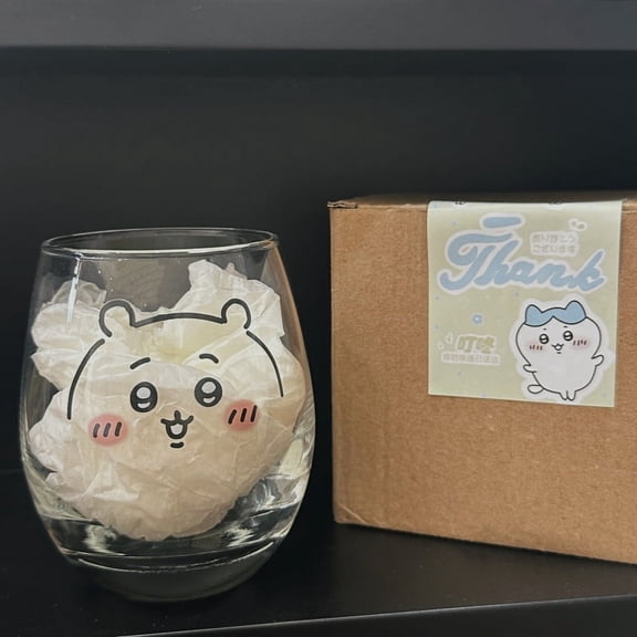 Cute Chiikawa Glass Water Cup Birthday Xmas Holiday Gift Fashion Style