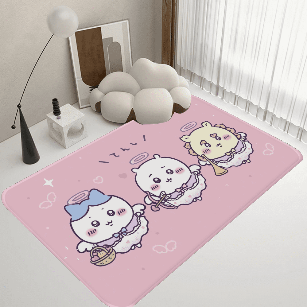 Cute R Mat Cute Chiikawa Kitchen Mat Room Bedroom Decoration Balcony Anti-Slip ...