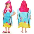 thumbnail image 1 of Tirrinia Cute Child Cotton Hooded Poncho Towels Mermaid Cartoon Changing Robe Swimmer Outdoor Beach 23” x 52”, 1 of 7