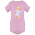 thumbnail image 1 of Cute Childish Rabbit Having Fun Bodysuit Infant -Image by Shutterstock,  6 Months, 1 of 2