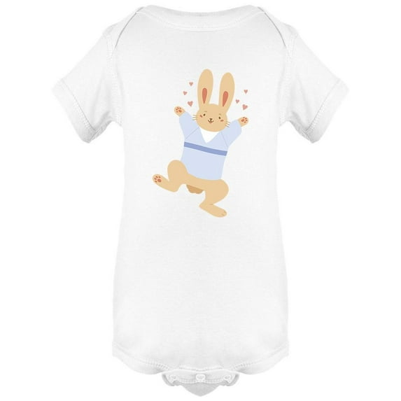 Cute Childish Rabbit Having Fun Bodysuit Infant -Image by Shutterstock, Newborn