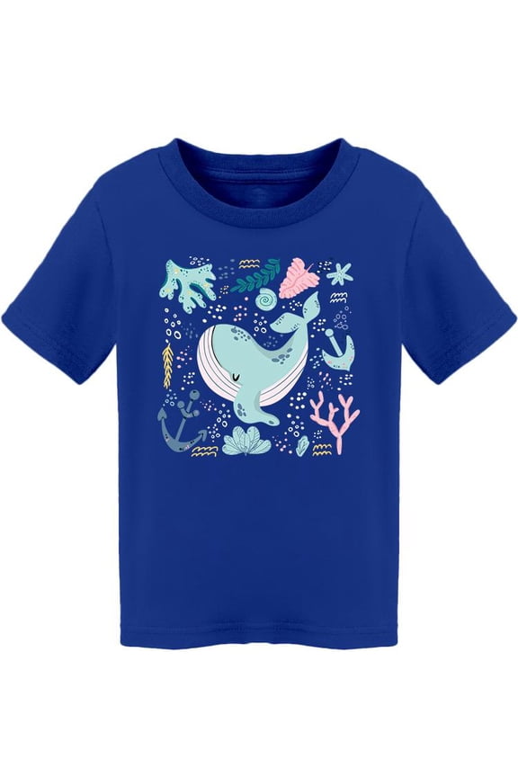 Cute Childish Whale T-Shirt Toddler -Image by Shutterstock, 4 Toddler
