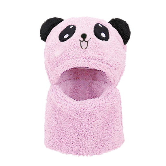 Cute Childrens Cartoon Scarf Hat Two Piece Set