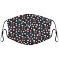 thumbnail image 1 of Cute Chinese Crested Dog Graphic Printed Cloth Face Masks Reusable Washable Adjustable for Child (5 PCS), 1 of 5