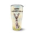 thumbnail image 1 of Cute Chinese Crested Loves Dad Happy Father's Day 30oz Stainless Steel Tumbler Insulated Cup with Lid Dog Lover - 12008, 1 of 5