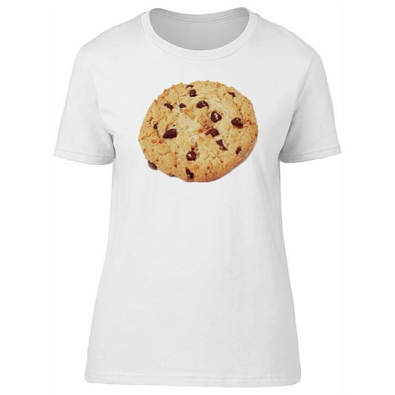 Cute Chocolate Chip Cookie T-Shirt Women -Image by Shutterstock, Female Large