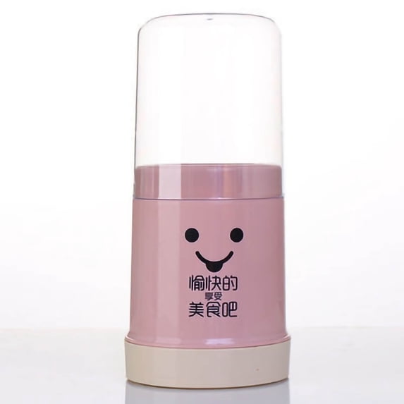 Cute Chopstick Holder Storage With Removable Base Kitchen Utensil Holder for Countertop Eco Friendly Plastic Kitchen Utensil Holder with Dustproof Lid Pink