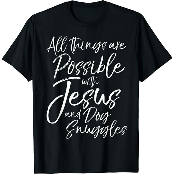 Cute Christian Dog Shirt Fun Faith in Jesus Shirt Trust God