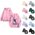 thumbnail image 1 of Cute Christian Hoodies for Women Long Sleeve Loose Bible Verse Graphic Hooded Sweatshirt with Pockets Y2k Zip Up Jacket, 1 of 7
