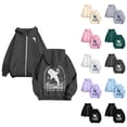 thumbnail image 1 of Cute Christian Hoodies for Women Long Sleeve Loose Bible Verse Graphic Hooded Sweatshirt with Pockets Y2k Zip Up Jacket, 1 of 7