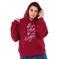 thumbnail image 1 of Cute Christmas All is Calm and Bright Hoodie Sweatshirt Women Brisco Brands M, 1 of 6