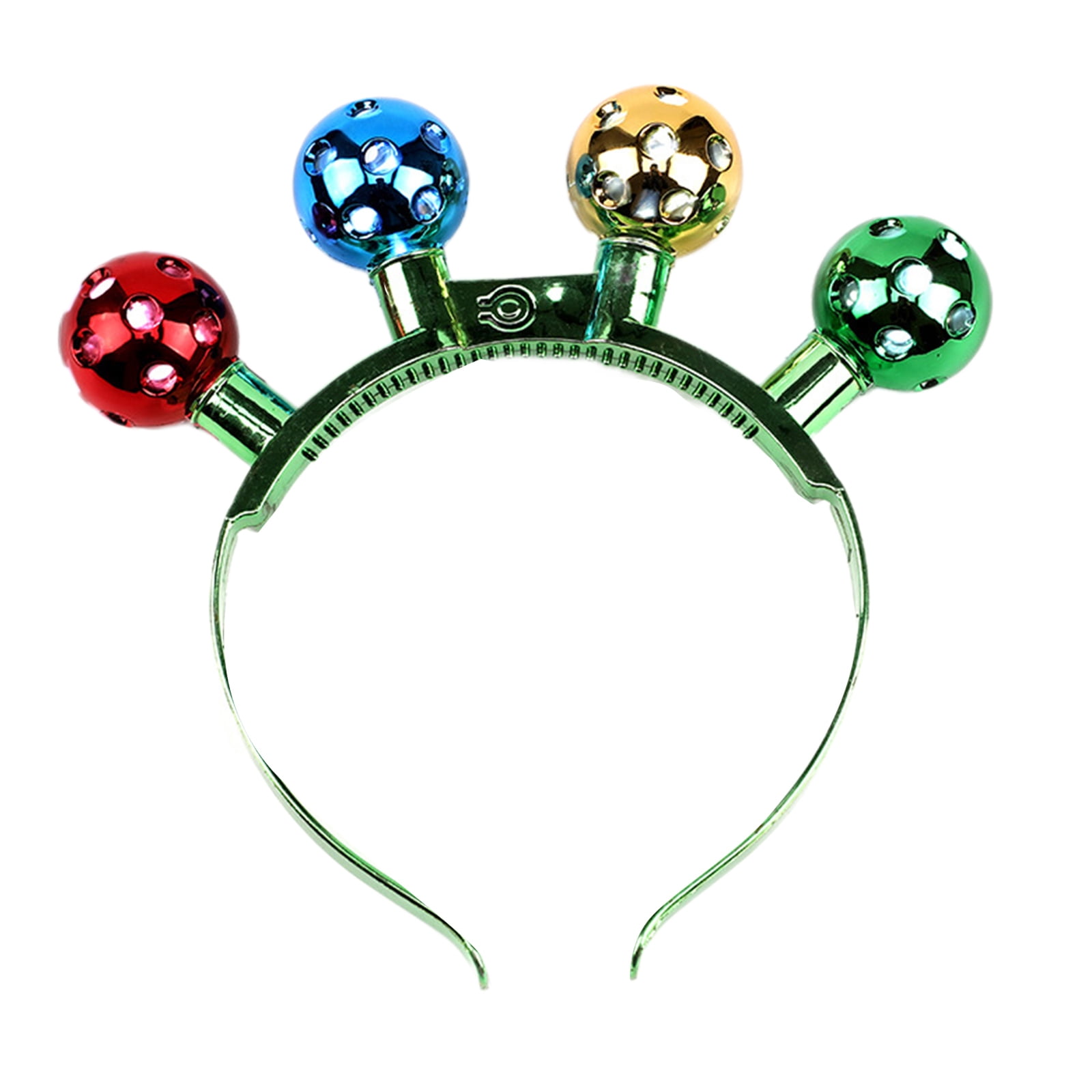 Cute Christmas Bulb Headband with Lights Disco Hair Hoop Novelty Party ...