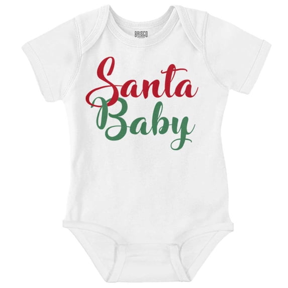 Cute Christmas Carol Santa Baby Bodysuit Jumper Girls Infant Baby Brisco Brands NB