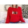 thumbnail image 1 of Cute Christmas Chickens Embroidered Sweatshirt, 1 of 1