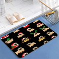 thumbnail image 1 of Cute Christmas Dogs Diatomite Bath Mats Bathroom Absorbent Anti Slip Floor Mat Foot Carpet Quick Dry Shower Toilet Rug Doormat Washable, 1 of 5