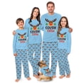 thumbnail image 1 of Cute Christmas Family Pajamas, Cousin Crew Reindeer Pajama Set, Cotton And Polyester Blend, 2 Pieces, 1 of 7
