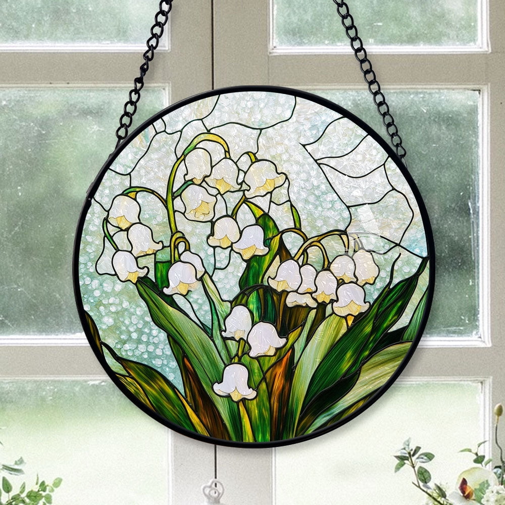 Cute Christmas Gift - Lily of The Valley Christmas Stained Glass ...