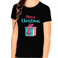 thumbnail image 1 of Cute Christmas Gift for Girls Kids Christmas Shirt Cute Christmas TShirts for Girls Funny Christmas Shirt, 1 of 6