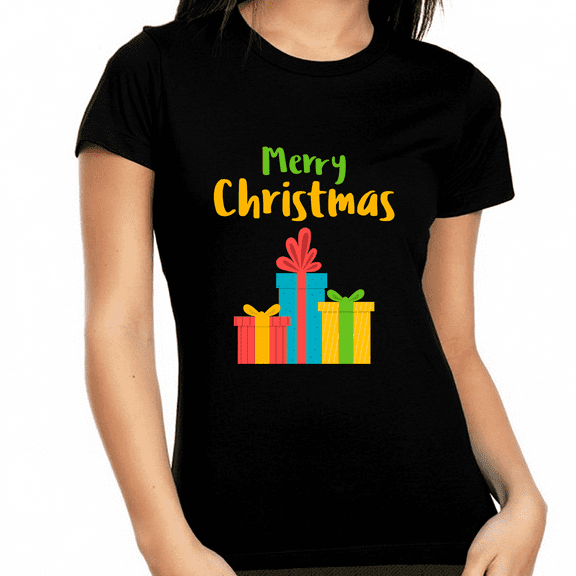 Cute Christmas Gifts Christmas T Shirts for Women Funny Christmas Pajamas for Women Funny Christmas Shirt