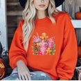 thumbnail image 1 of Cute Christmas Gingerbread Funny Festive Holiday Drink Sweatshirt, for men & women, up to size 5XL., 1 of 2