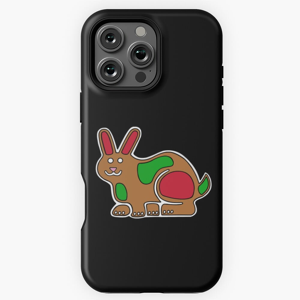 Cute Christmas Gingerbread Rabbit Phone Case for iPhone 11 12 13 14 15 ...