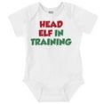 thumbnail image 1 of Cute Christmas Head Elf In Training Romper Boys or Girls Infant Baby Brisco Brands 24M, 1 of 7