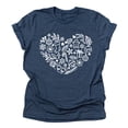 thumbnail image 1 of Cute Christmas Heart T-Shirt – Holiday Graphic Tee for Women, Men, Youth, Toddler, Baby – Family Matching Short Sleeve Shirt, 1 of 7