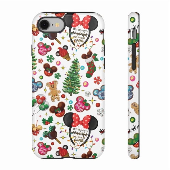 Cute Christmas Mouse Holiday Protective Winter Festive Cartoon A740 Protective Case for iPhone 17 16 15 14 13 12 11 Pro Max