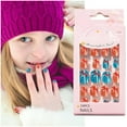 thumbnail image 1 of Cute Christmas Nail Stickers for Kids 24pc Wearable Nail for Children's and Festive Manicures 24PCS, 1 of 4