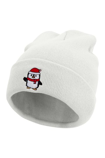 Christmas Winter Fuzzy Penguin beanie Fuzzy Penguin Plush Winter Hat (Adult / Kids) – Penguin Gift  main image 4
