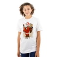 thumbnail image 1 of Cute Christmas Santa Bag Animals Women's Graphic T Shirt Tees Brisco Brands S, 1 of 5