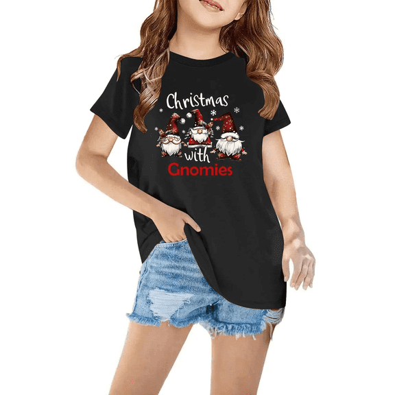 Cute Christmas Shirt for Girls – Festive Holiday Graphic Tee, Christmas Aesthetic Tee