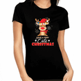 thumbnail image 1 of Cute Christmas Shirts for Women Christmas Outfits Cute Reindeer Christmas Pajamas Shirt, 1 of 5