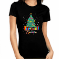 thumbnail image 1 of Cute Christmas Shirts for Women Matching Christmas Shirts for Women Christmas Tree Believe Shirt, 1 of 5