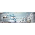 thumbnail image 1 of Cute Christmas Snowman Curtain Valance for Windows, Rod Pocket Valance Window Treatments 1 Panel Short Curtains for Kitchen Windows Bathroom Bedroom 54 x 18 inch Home Decor, 1 of 6