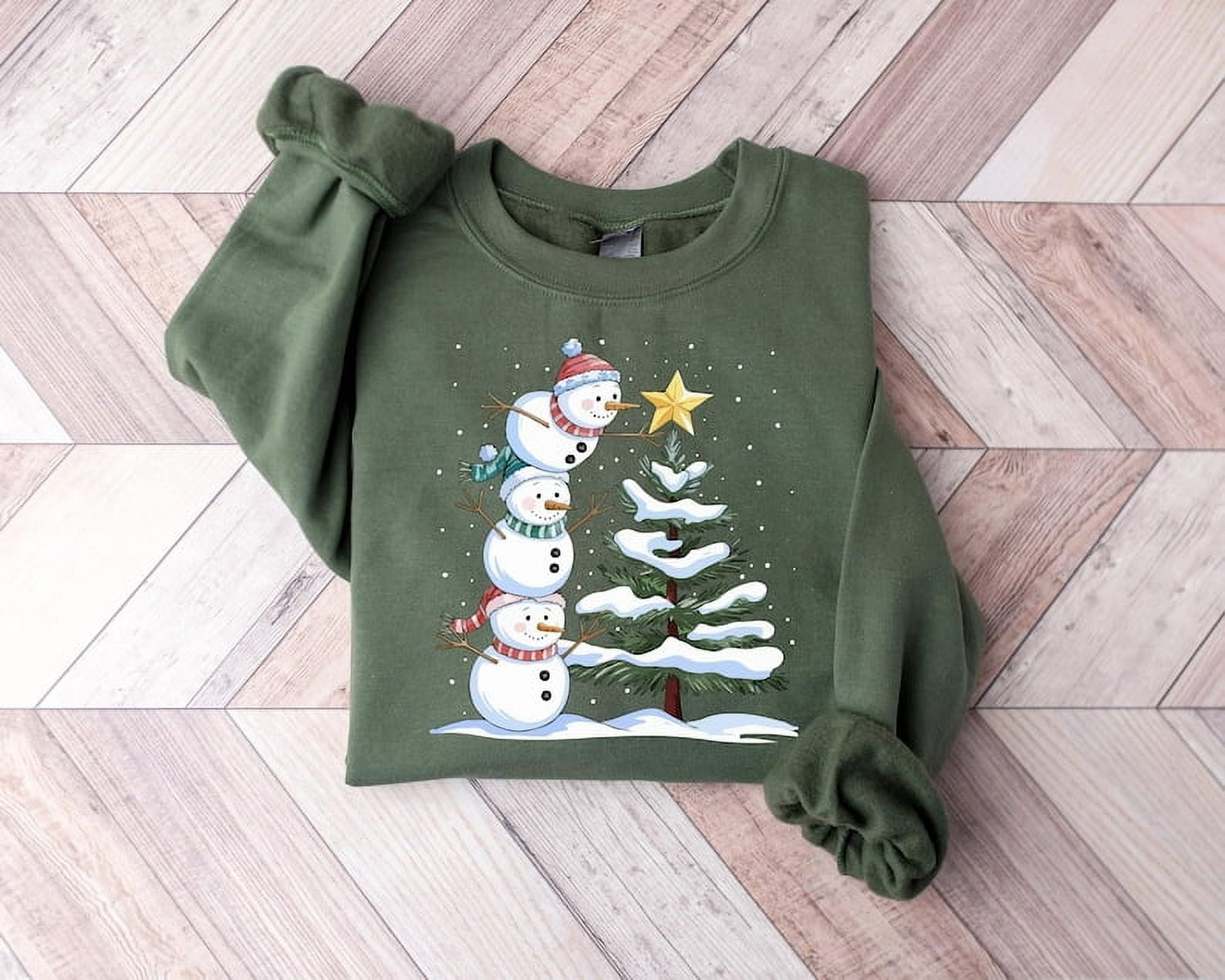 Cute Christmas Snowman Sweatshirt Funny Christmas Snowman Shirt Let