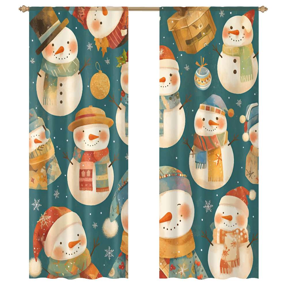 Snowman Dream Quilted Curtains NCU0DDK1722