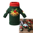 thumbnail image 1 of Cute Christmas Sweater Wine Bottle Cover, Handmade Wine Bottle Sweater For Christmas Decorations Cute Christmas Sweater Party Decorations Bell, 1 of 3