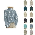 thumbnail image 1 of Cute Christmas Sweaters for Women 2025 Long Sleeve Turtleneck Knit Pullover Sweater Jumper Tops, 1 of 5