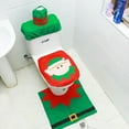 thumbnail image 1 of Cute Christmas Toilet Seat Covers Creative Santa Claus Bathroom Mat Xmas Supplies for Home New Year Navidad Gift Decor, 1 of 4